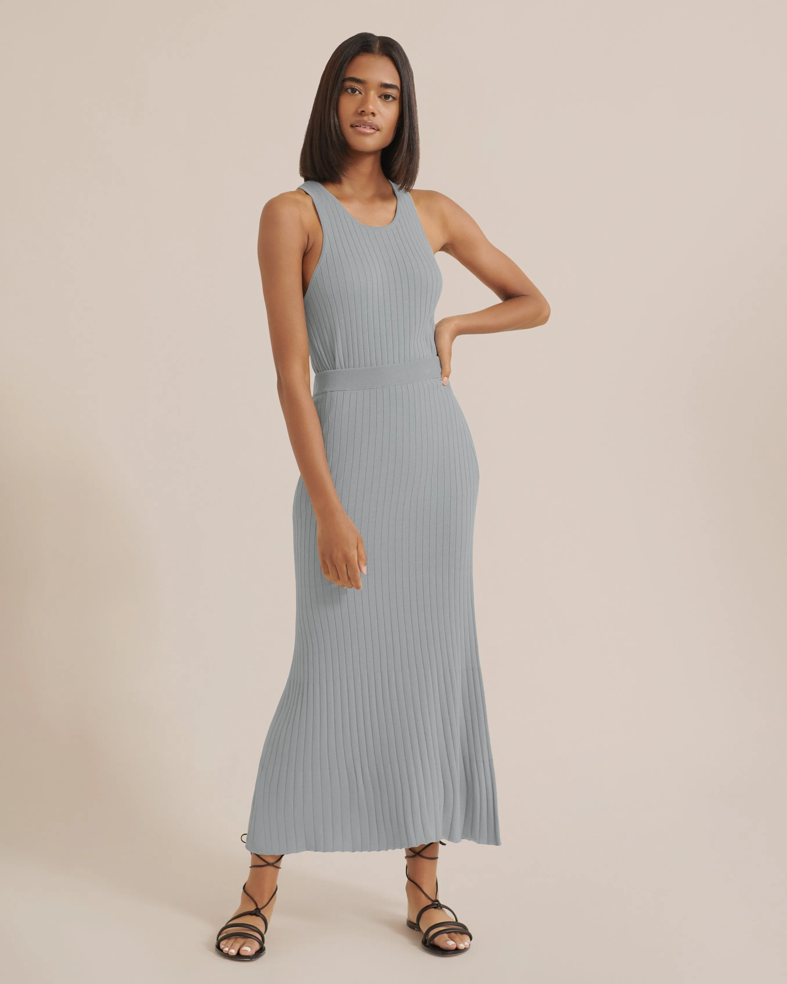 Ashley Sleeveless Ribbed Knit Tank