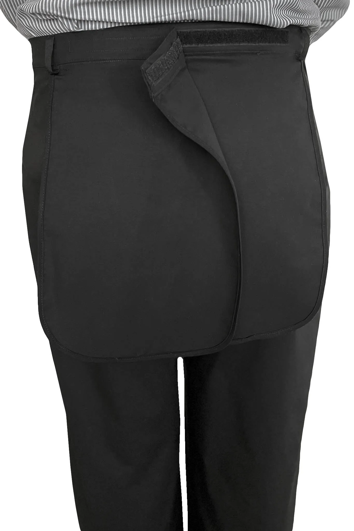 Back-Panel Adaptive Pants for Elderly Men