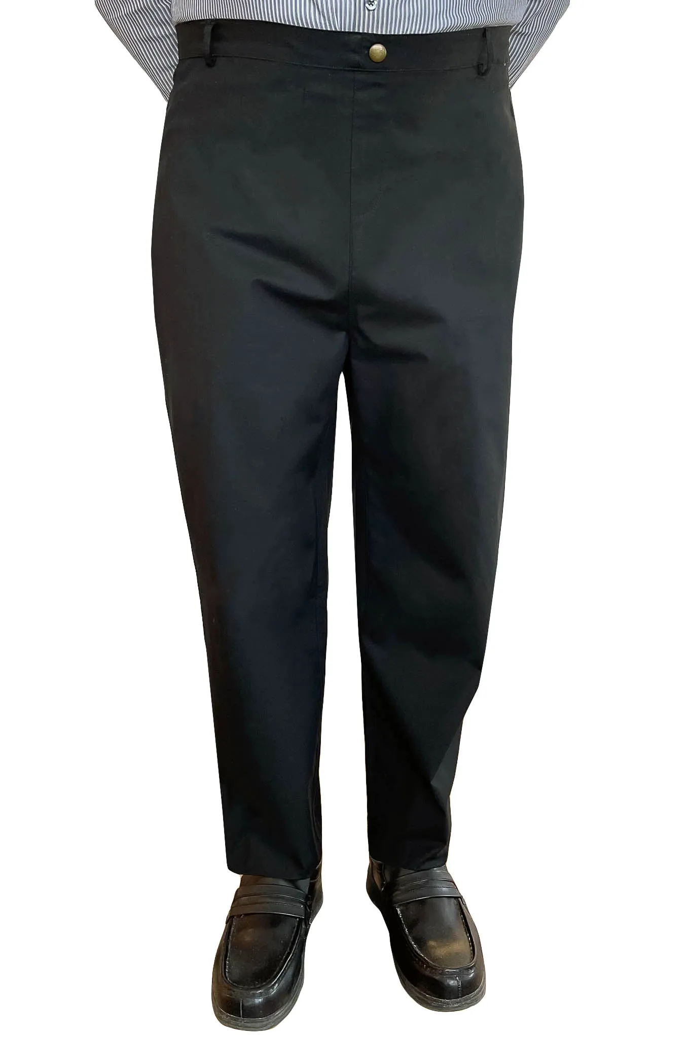 Back-Panel Adaptive Pants for Elderly Men