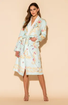Blue Butterflies Long Robe