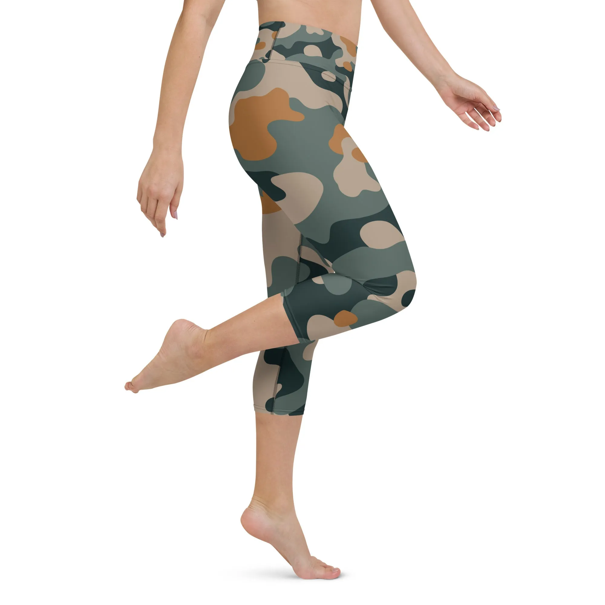 Camouflage Yoga Capri Leggings