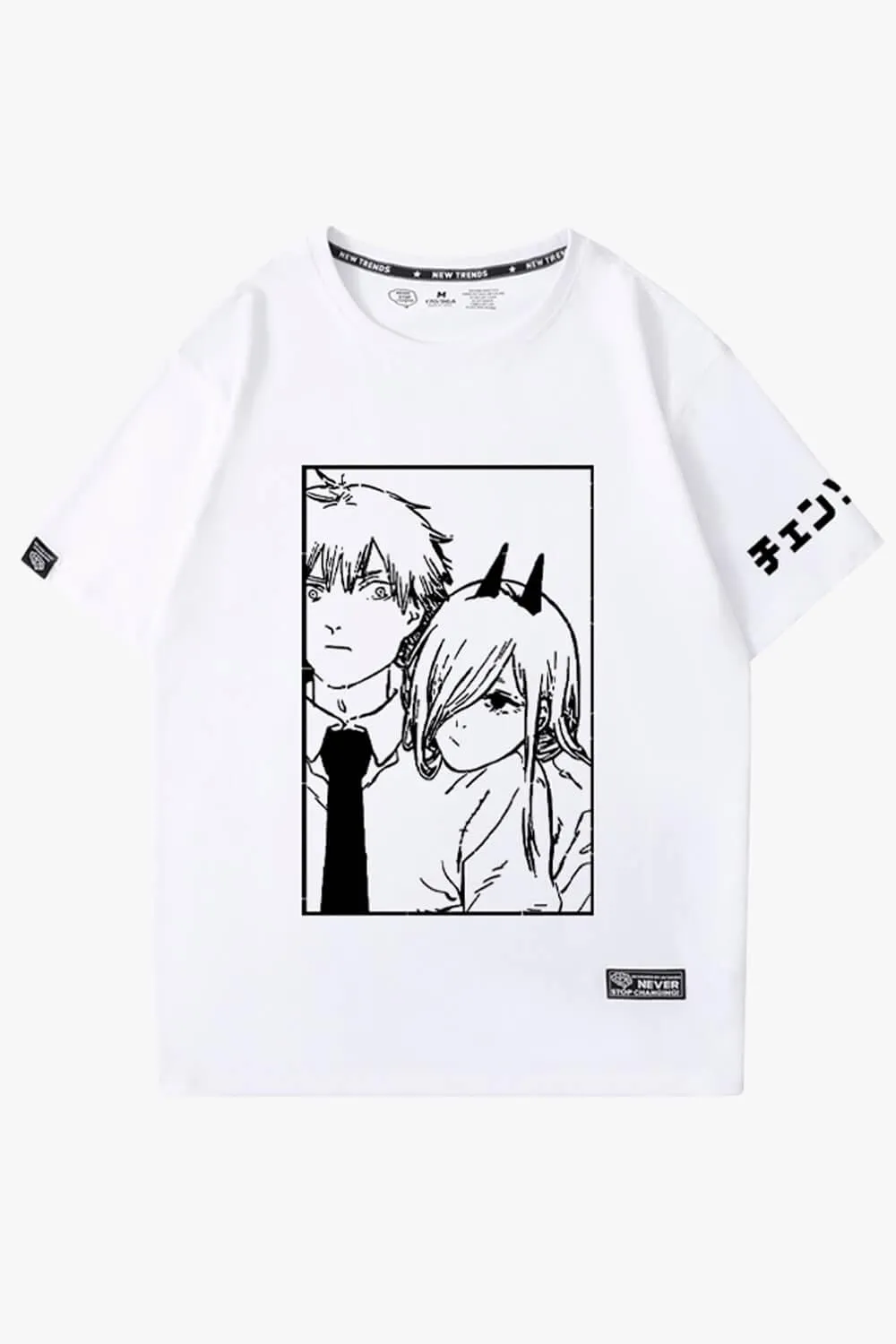 Chainsaw Man Denji and Power Relationship T-Shirt