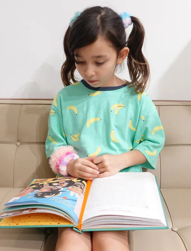 Comfy Banana Pajamas Girl Dress