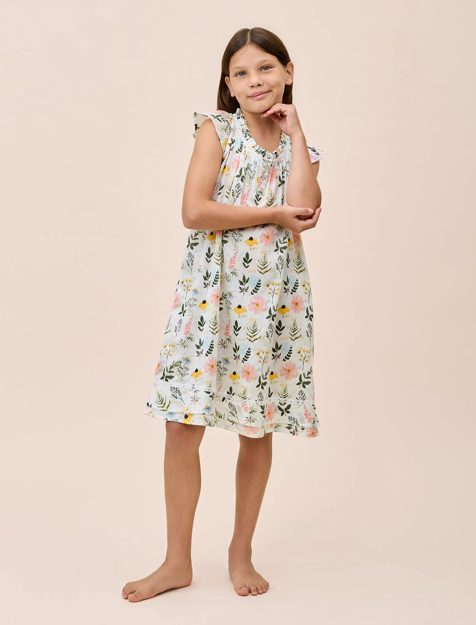 Delphine Girls Flutter Nightie