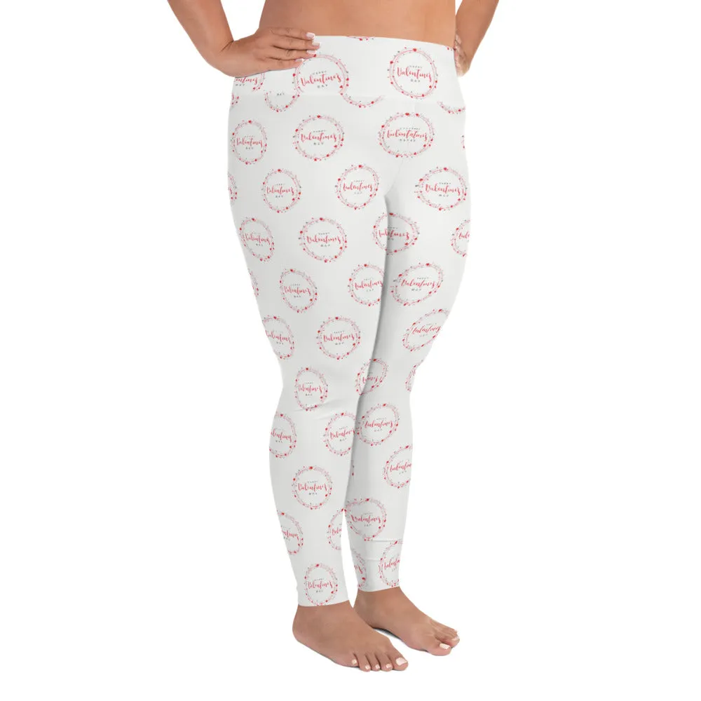 Happy Valentine's Day - All-Over Print Plus Size Leggings