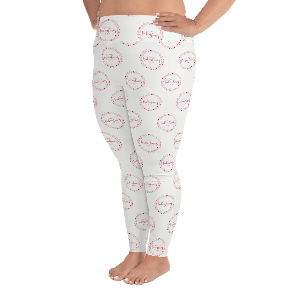 Happy Valentine's Day - All-Over Print Plus Size Leggings
