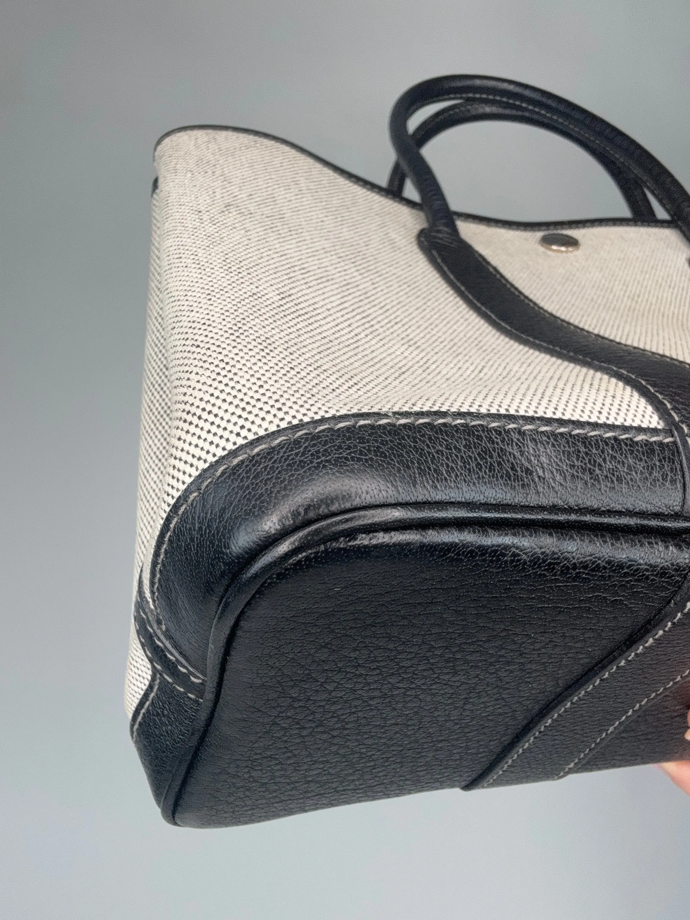 Hermes 30 TMP Garden Party Black Biege