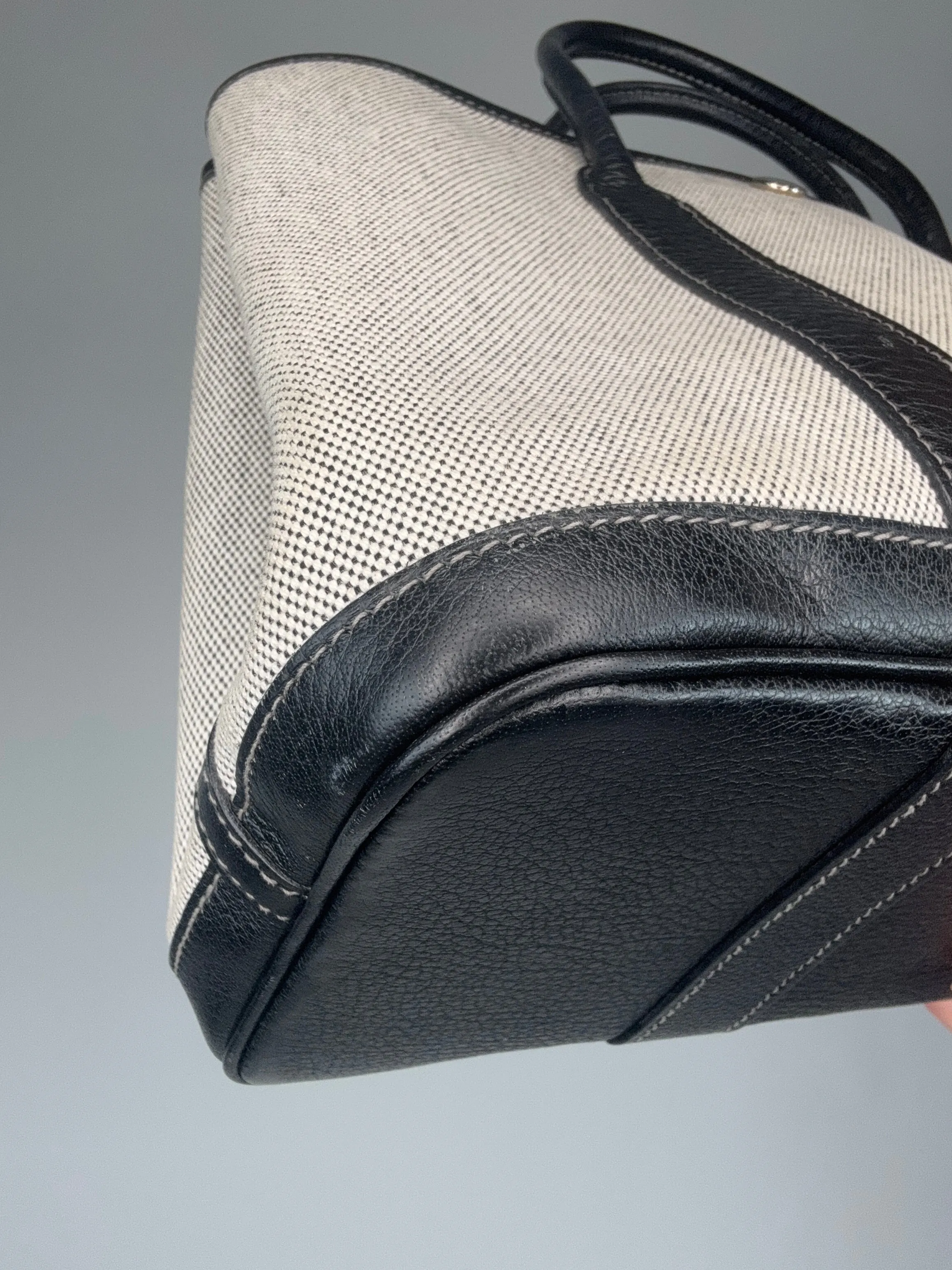 Hermes 30 TMP Garden Party Black Biege