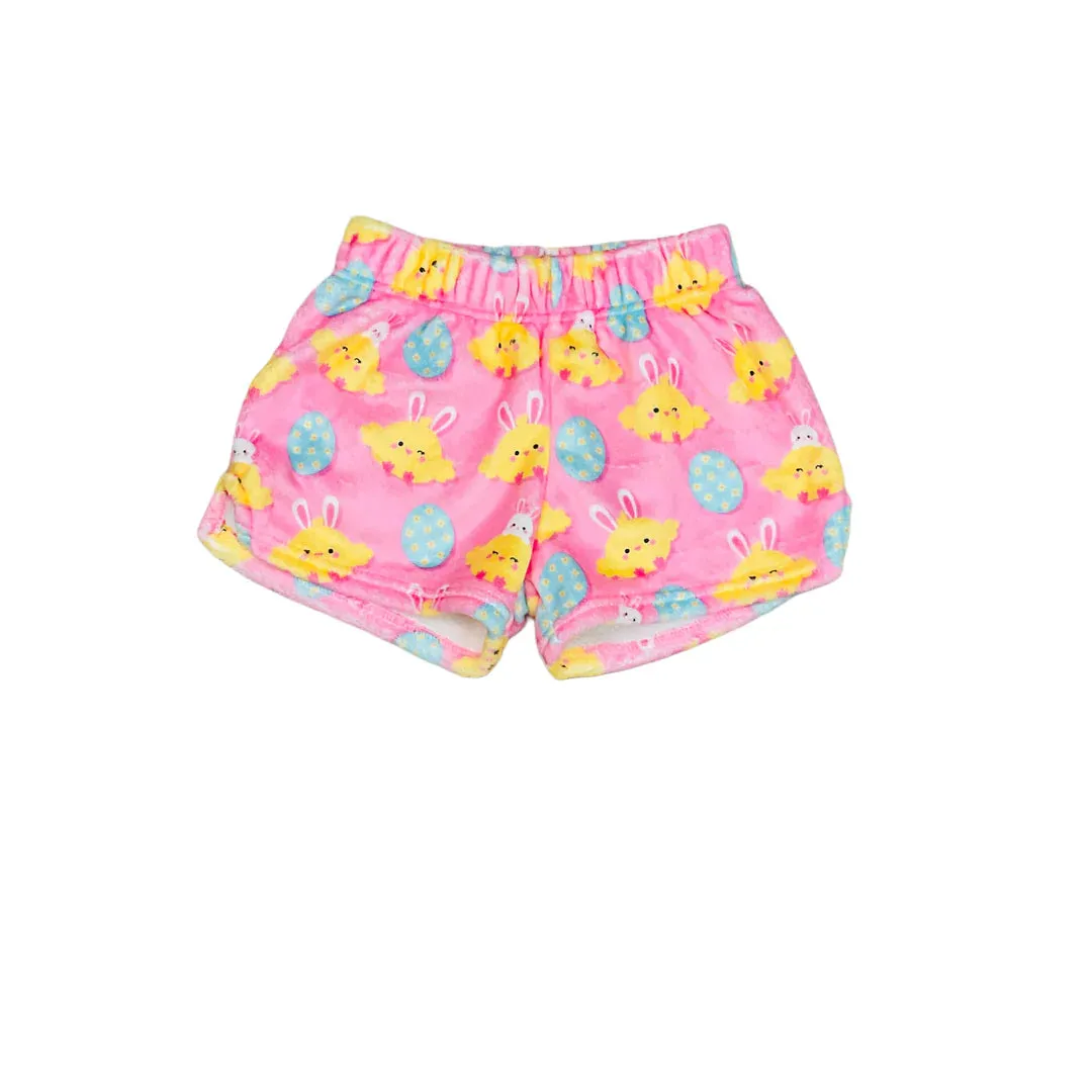 Hoppy Chicks Plush Shorts
