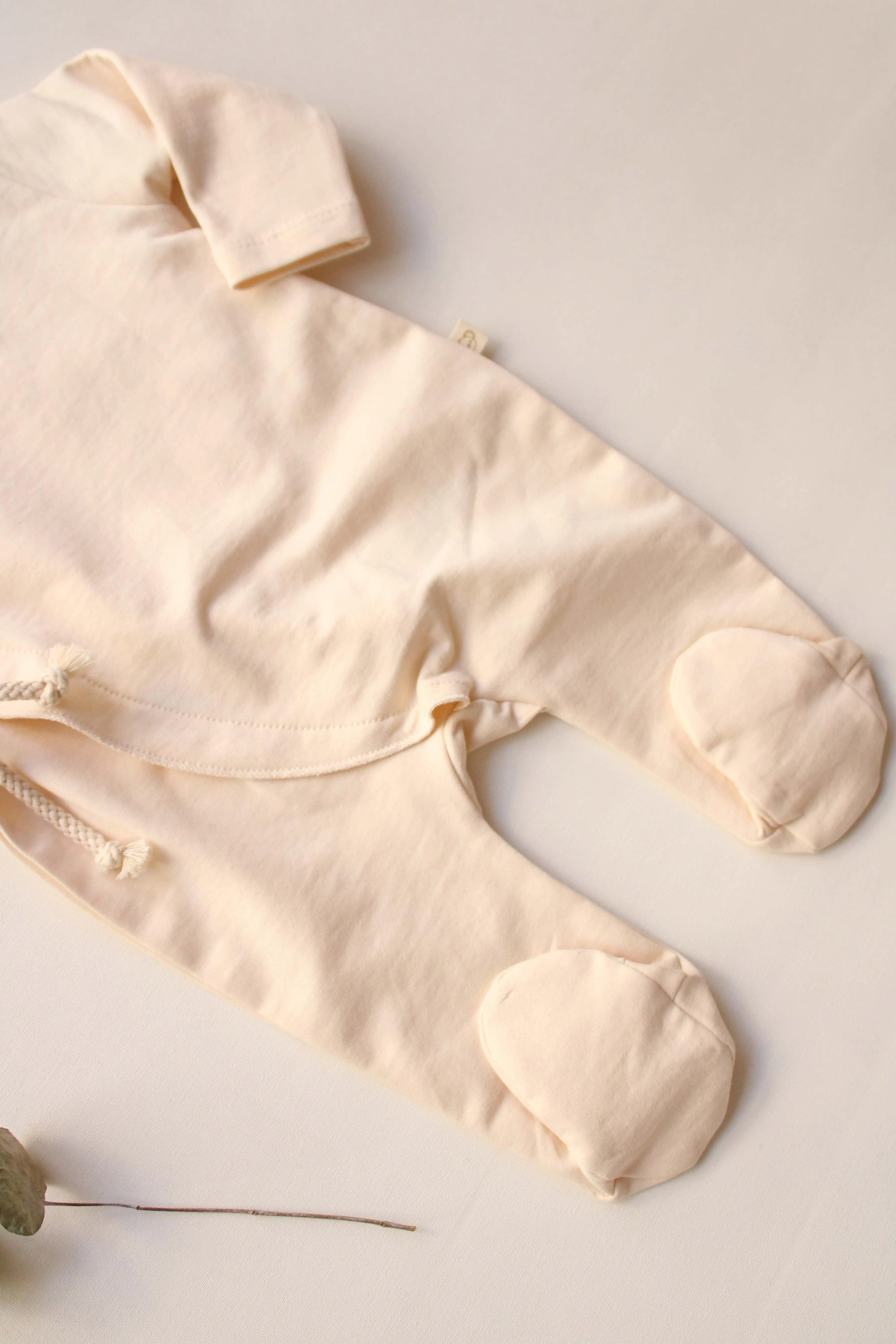 Kimono Cream Footed Onesie
