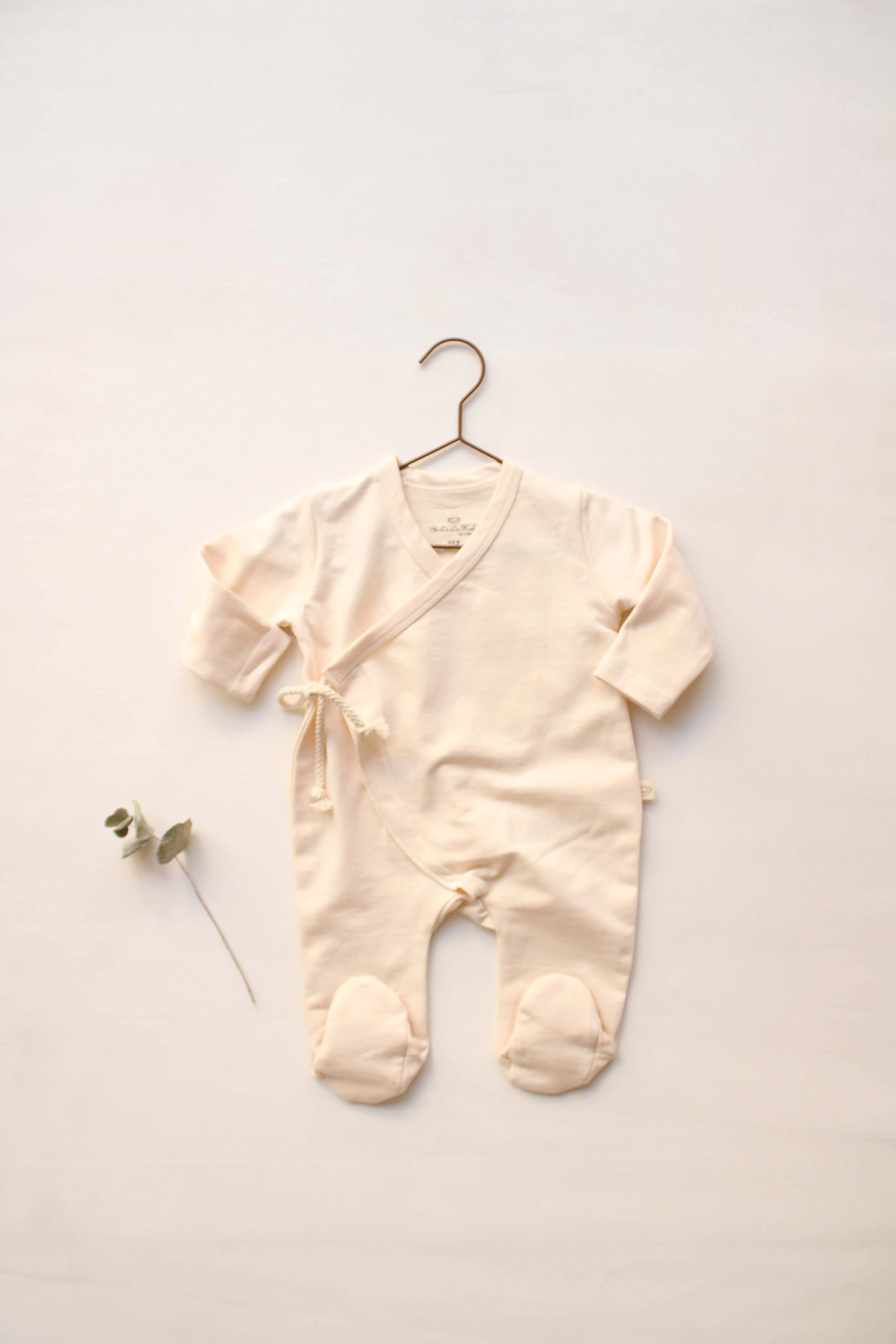 Kimono Cream Footed Onesie