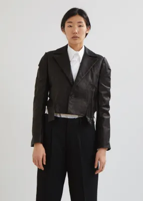Leather Out Stitch Jacket