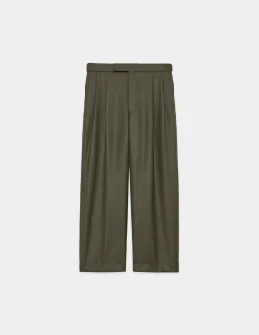 M23C-07PT01C 2/48 WOOL SOFT SERGE OFFICER PANTS 2TUCK WIDE