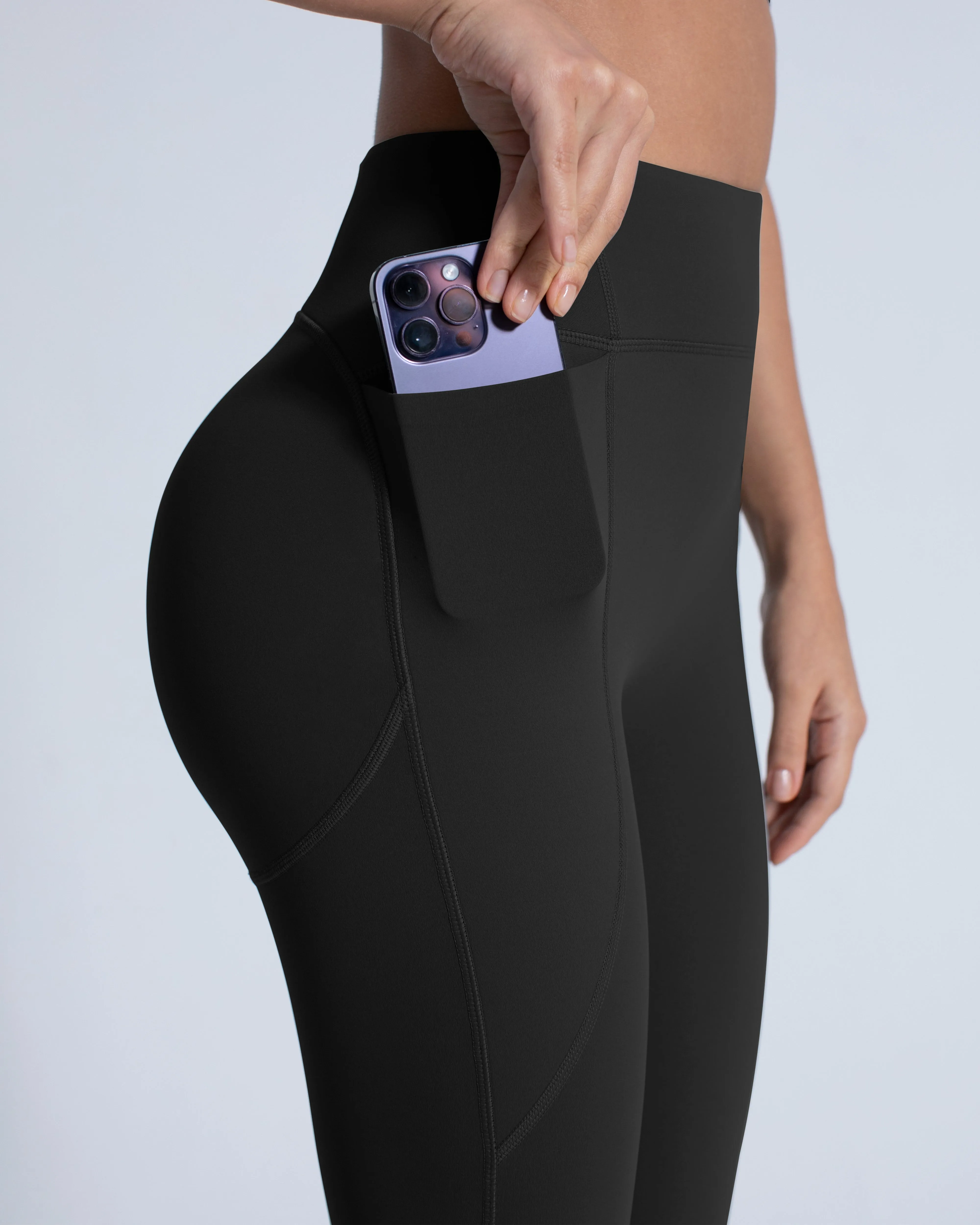 Padded Booty Lift Basic Pocket Leggings