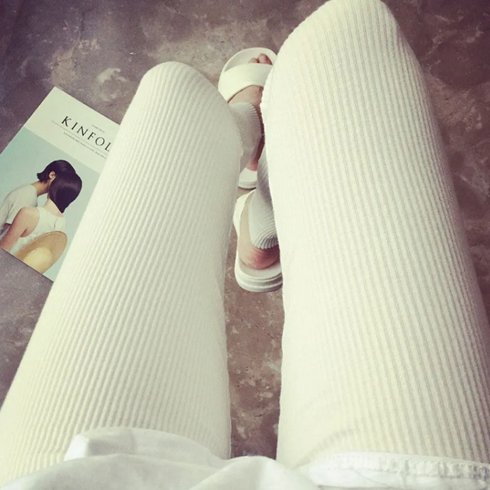 Ribbed Travel Leggings with Stretch Comfort