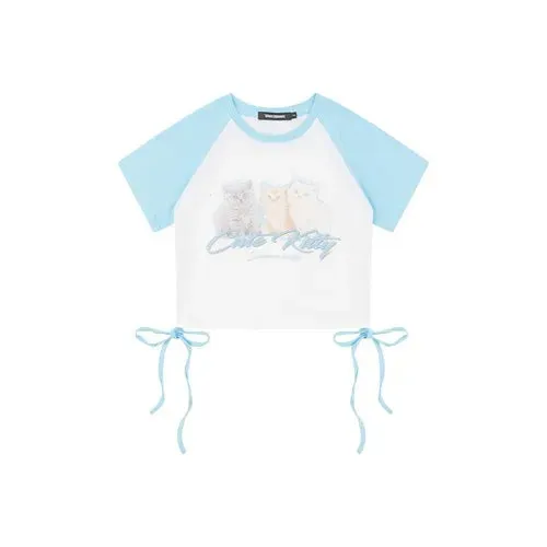 Soft-girl Loose Cargo Pants Blauer Tie-Dye