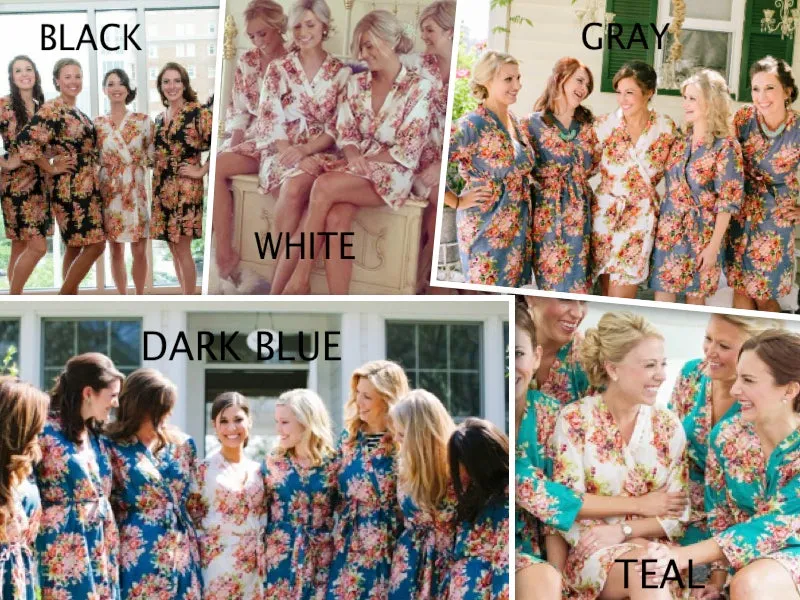 Teal Bridesmaids Robes