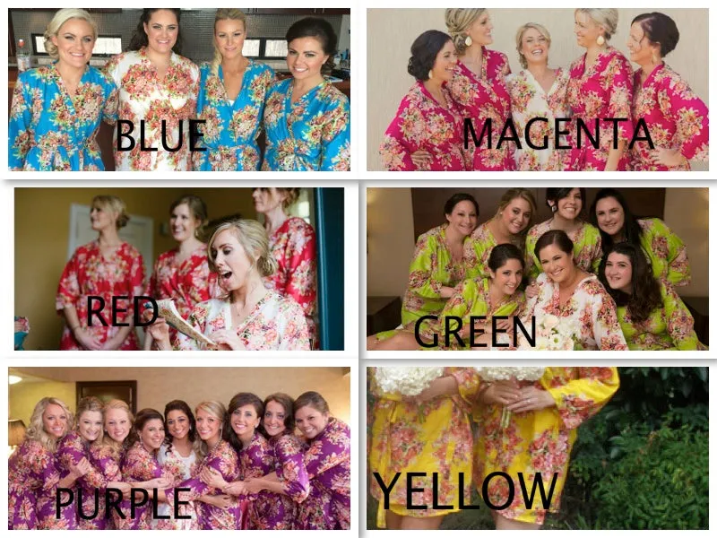 Teal Bridesmaids Robes